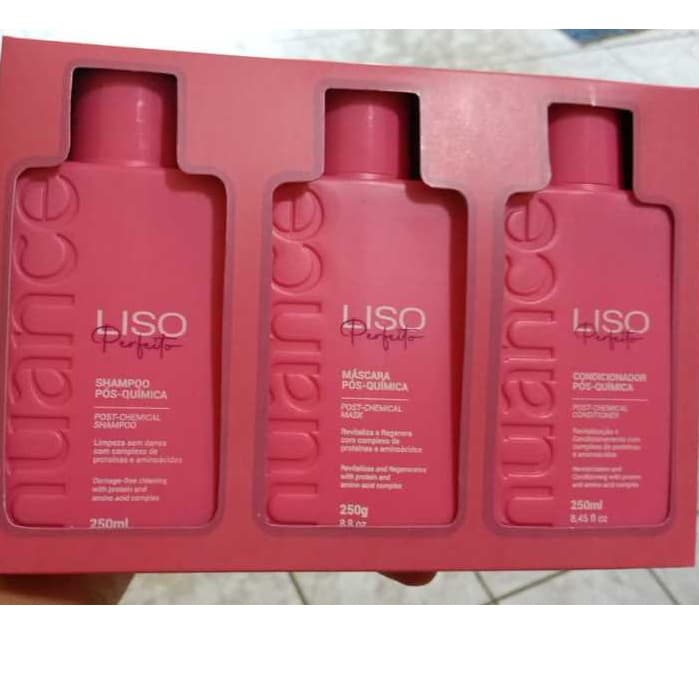 Kit Box Liso Perfeito Pós Química Hidratação Nuance