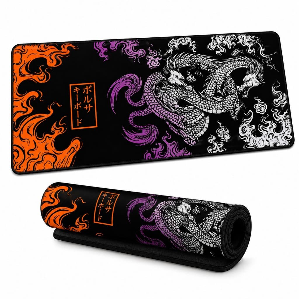 Mouse Pad Personalizado Gamer Grande RGB com Apoio Ergonômico Antiderrapante Alta Precisão