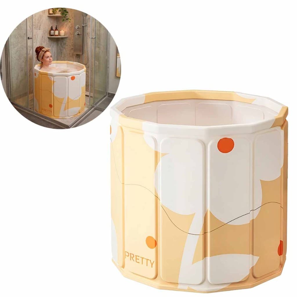 Banheira Ofurô Portátil Dobrável Spa Banheiro Relaxamento