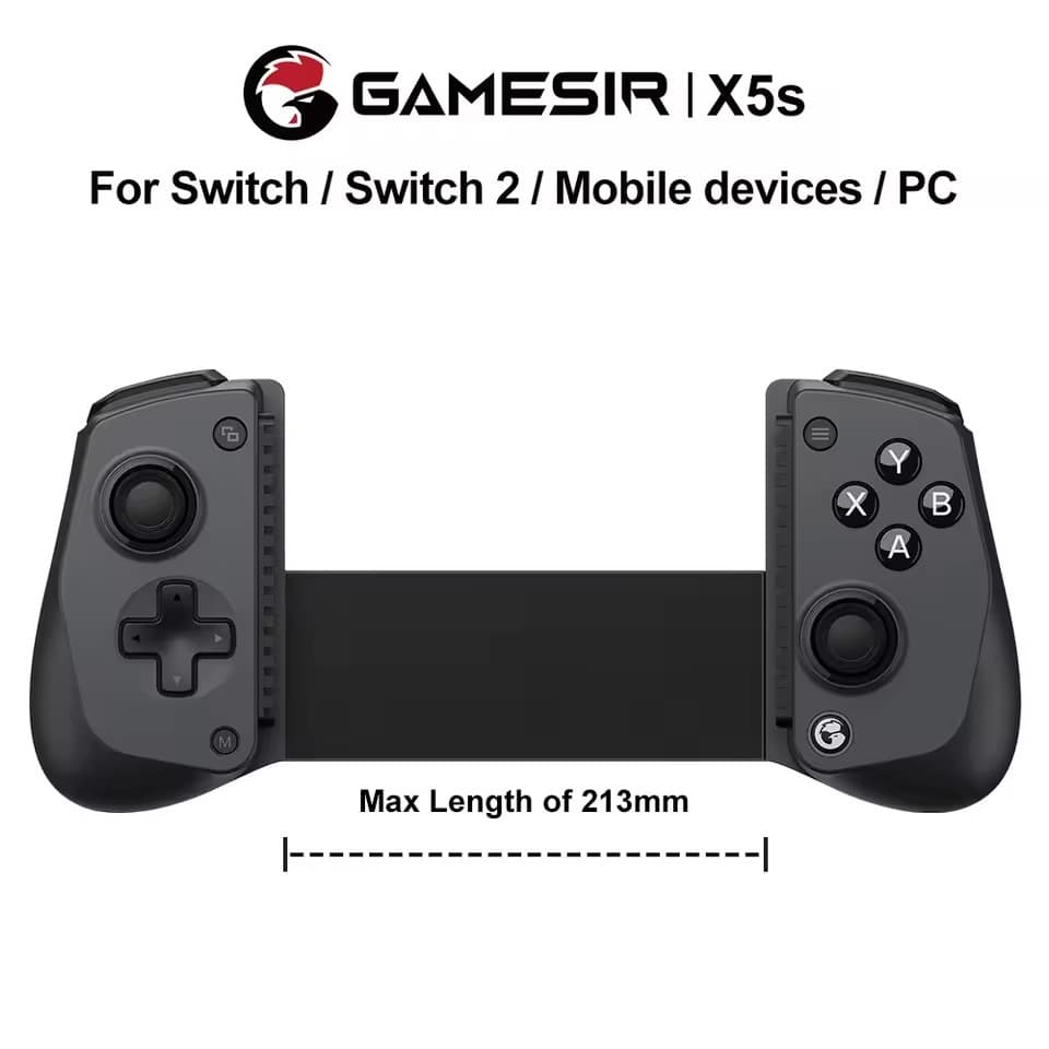 Controle Gamepad GameSir X5s – Conectividade Tri-Mode, Alavancas e Gatilhos Hall Effect, Giroscópio 6 Eixos e Motores de