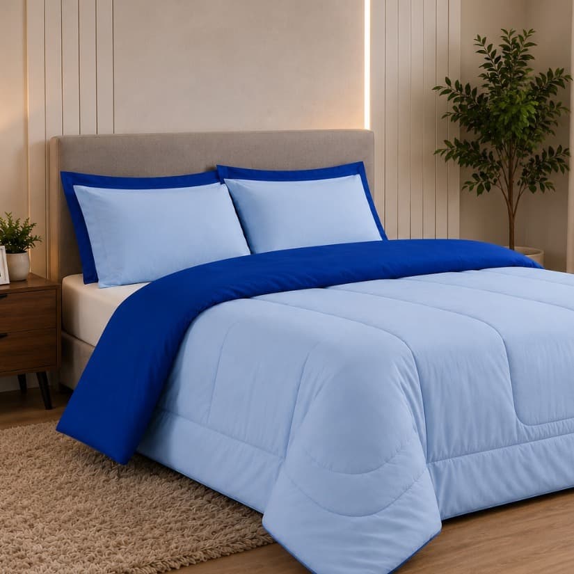 Kit Edredom Encanto 3 Peças 2,40x2,20 Macio Matelado Elegante Várias Cores | Maju Enxovais