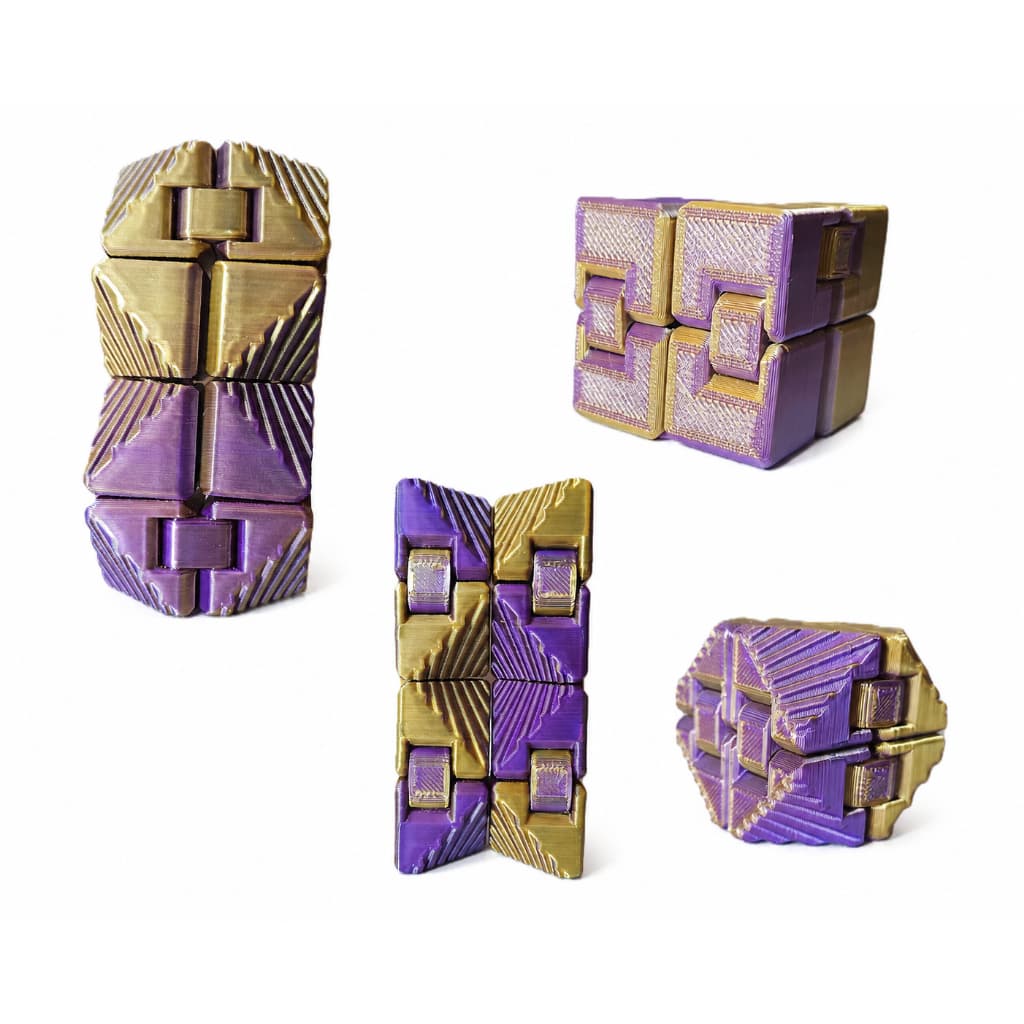 Cubo Mágico infinito Fidget Sensorial Articulado – Relaxamento e Concentração