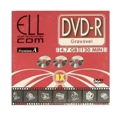 DVD-R  GRAVÁVEL ELL - 4.7 GB - 120 MIN