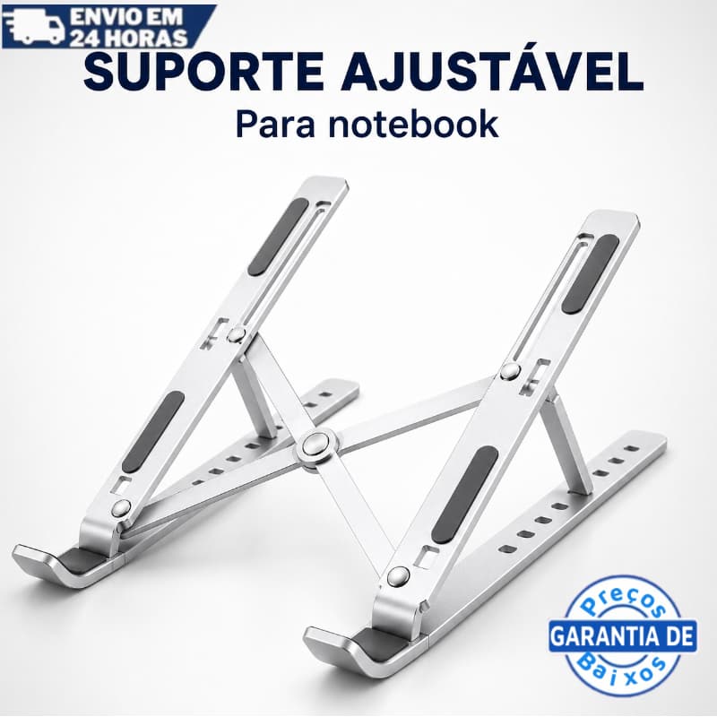 Laptop Suporte Base Notebook Tablet Alumínio Dobrável Portátil