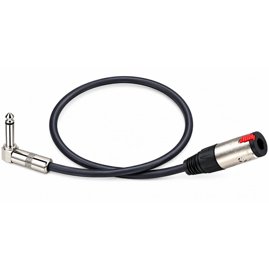 Cabo Extensor P10 Macho 90 graus X P10 Jack P10 Fêmea Mono 1m