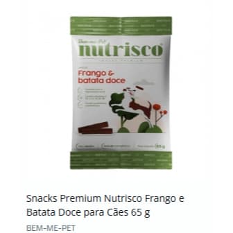 Kit 3 Petisco Nutrisco Menta ,Picanha e Frango 195g
