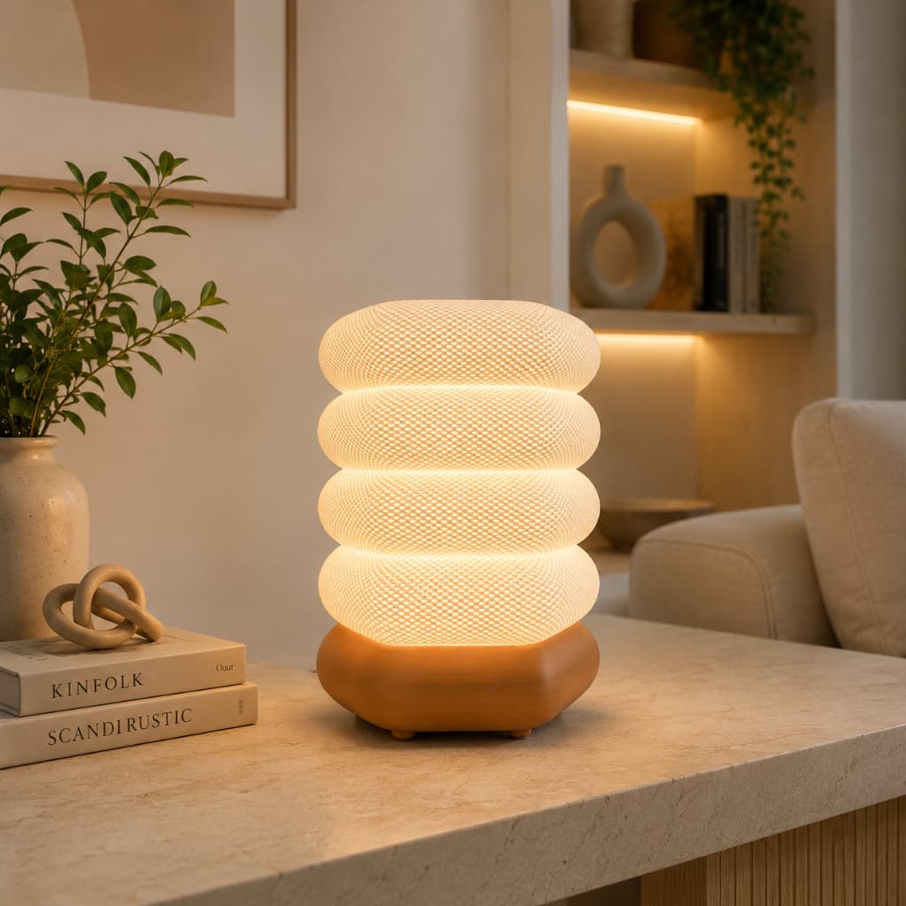Abajur Salamanca Luminária de Mesa Moderna Decorativa para Quarto Sala Cabeceira e Escritório, casa, armário cozinha