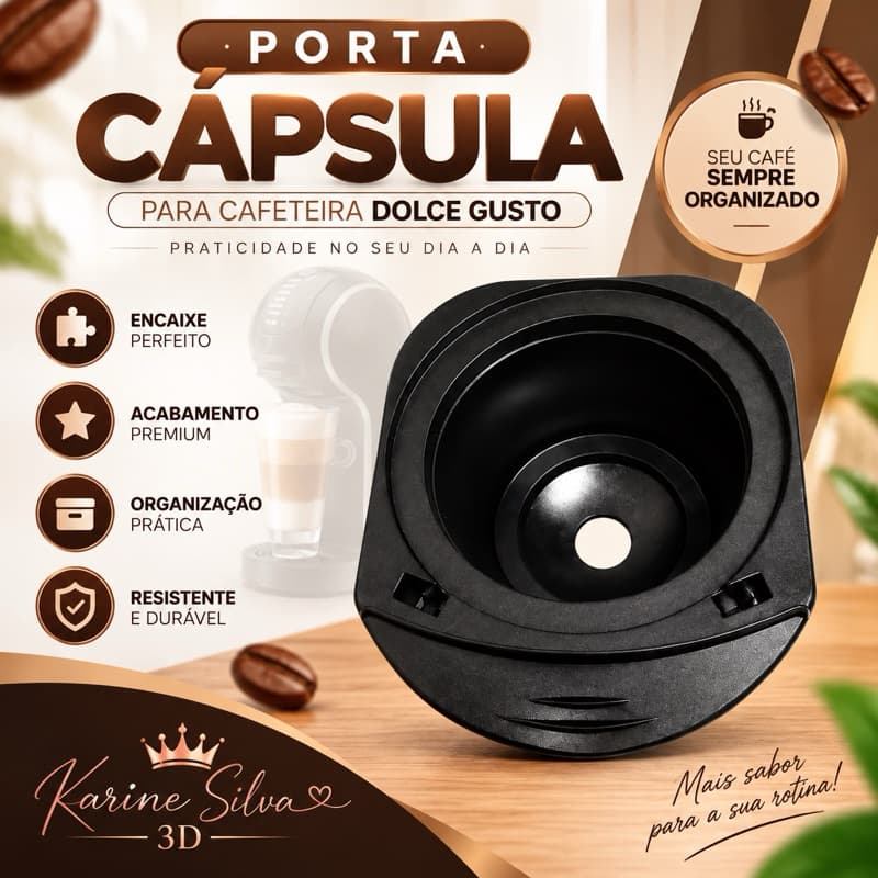 Porta Capsula Cafeteira Dolce Gusto Genio S DGS1 Reposição Alta Resistência