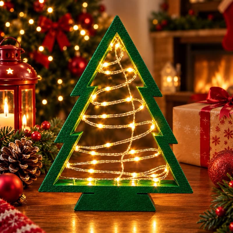 Mini árvore de Natal com Led