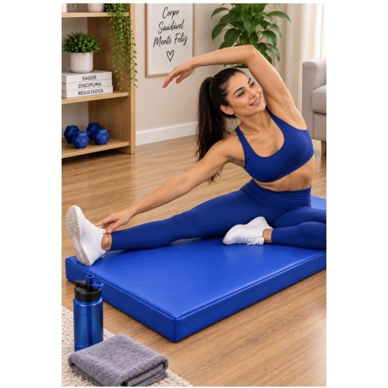 Colchonete 90x40x3cm Academia Fitness Exercícios Yoga Pilates Confortável Resistente