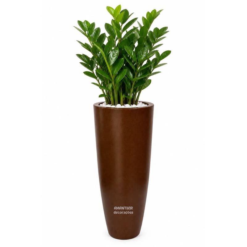 Vaso de plantas Decorativo Moderno em Polielitileno, Coluna Ibiza Liza Tamanho GG  Cód.146