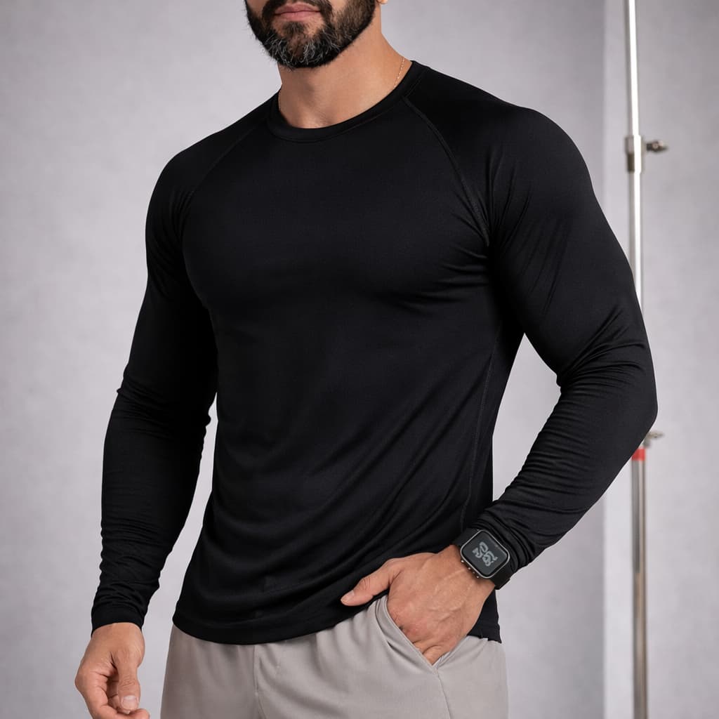 Camisa Segunda Pele Proteção Solar Uv Térmica Fitness Esportiva Manga longa