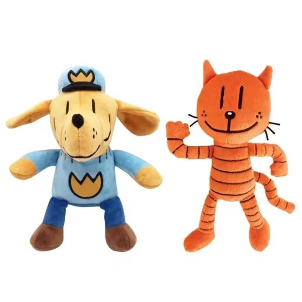 Pelúcia O Homem-Cão Dog-Man Lil Petey Decoração Infantil Presente, homem cão pelúcia, dog man brinquedo, desenho