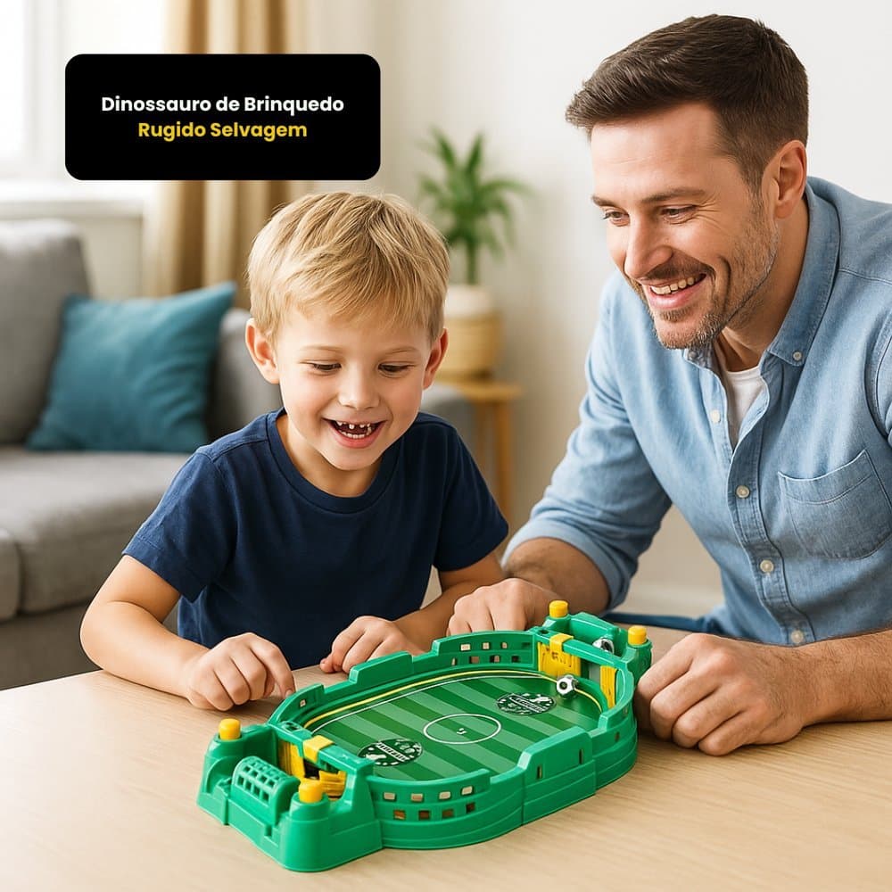 Mini Jogo Futebol De Mesa Arena Fut League Tabuleiro Brinquedo Infantil Interativo Menino