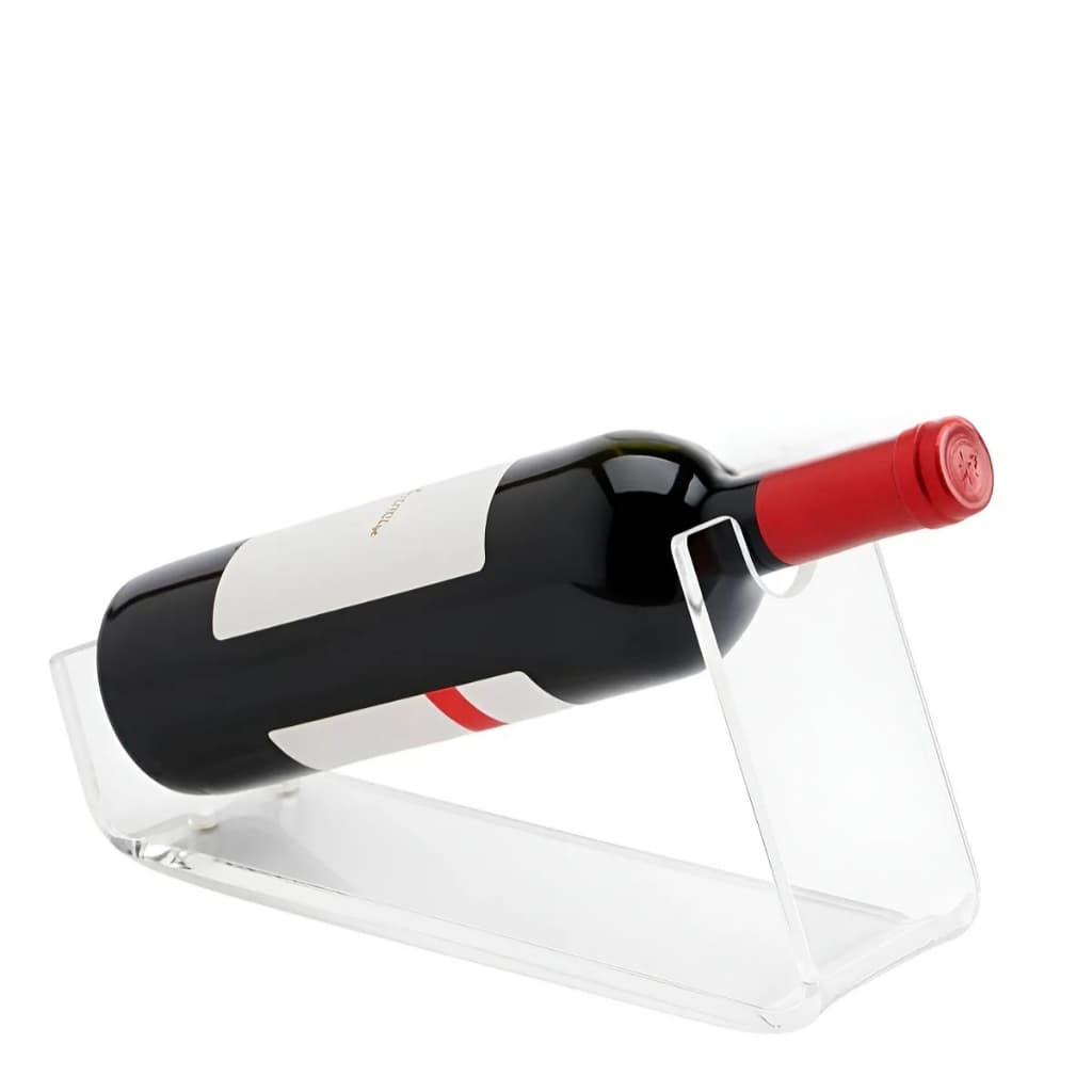 Suporte Garrafa Vinho Acrílico Transparente Decorativo