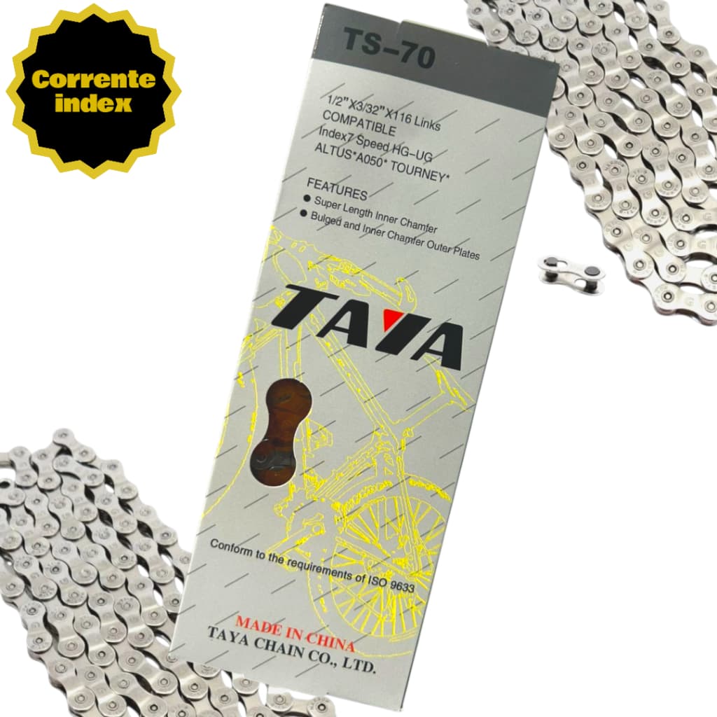 Corrente 6v 7v 8v index de marcha 18v 21v e 24v velocidades para Bicicleta Bike resistente
