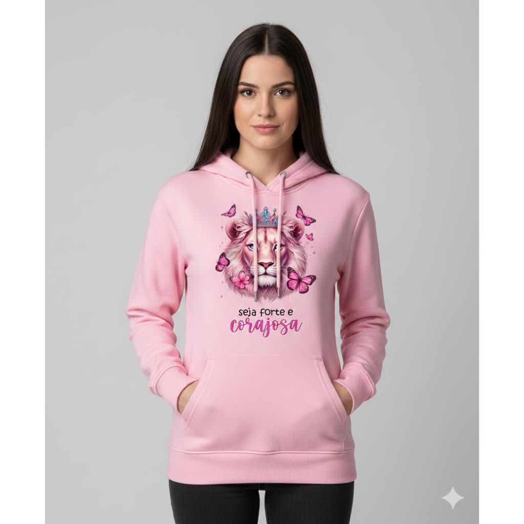MOLETOM CANGURU FLANELADO FEMININO ALTA QUALIDADE CAPUZ E BOLSO DIA A DIA INVERNO CASACO ABRIGO