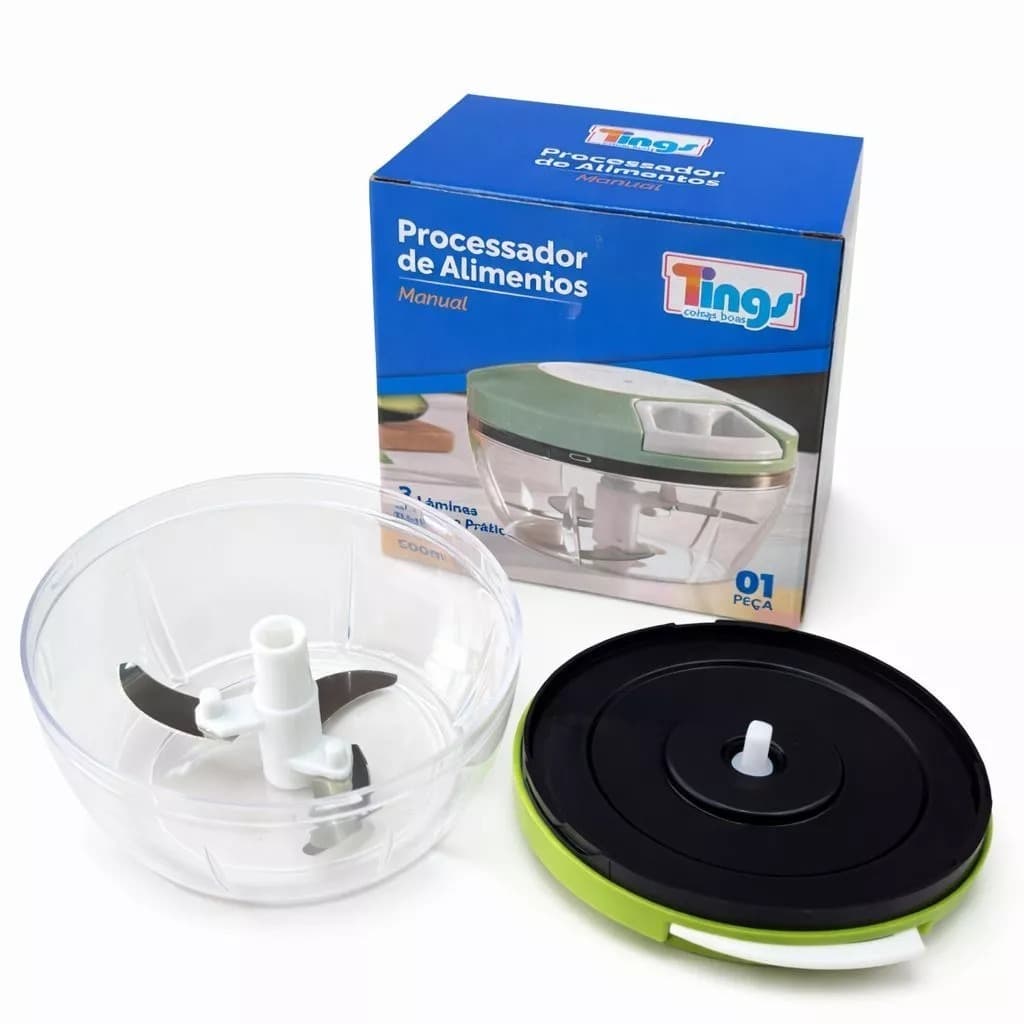 Processador Manual de Alimentos Tingy -500ml - Tritura Alimentos - Cor Sortida
