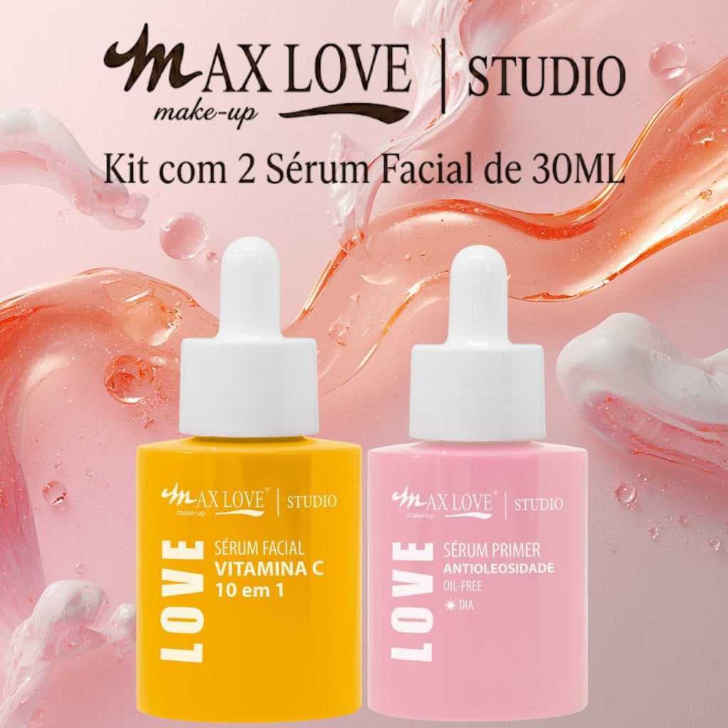 Kit 2 Sérum 30ml - Vitamina C 10em1, Antioleosidade - Max Love