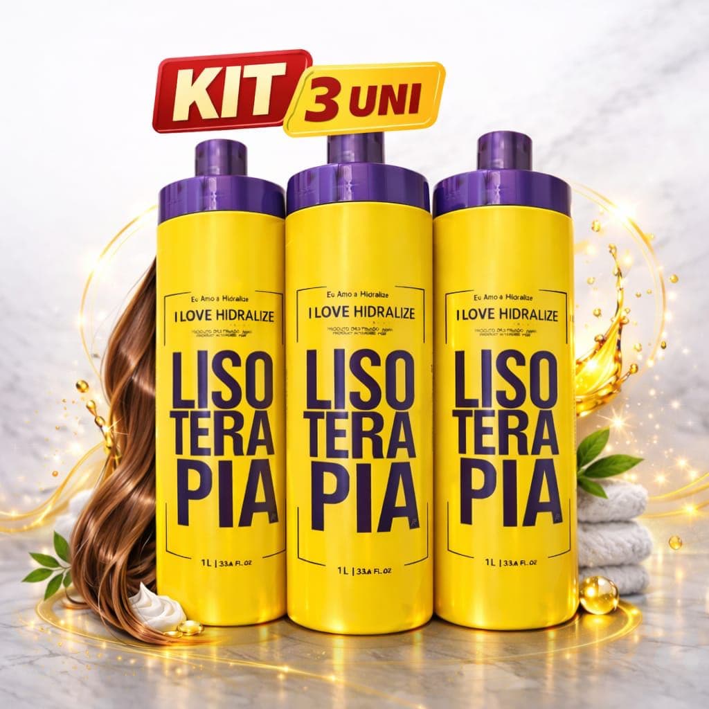 Progressiva Lisoterapia 1L - Orgânica  e Sem Formol 3 unidades