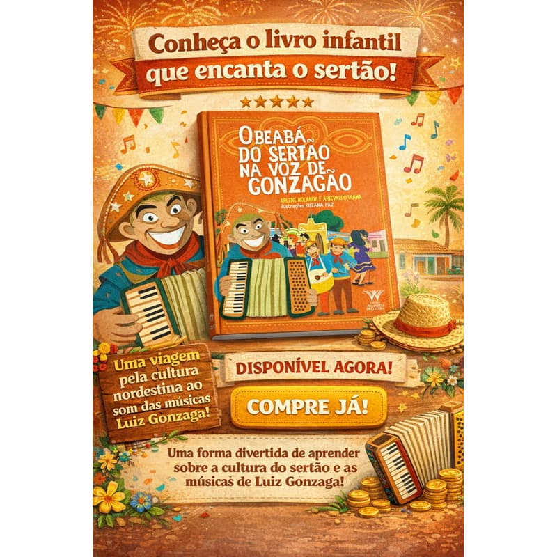 O Beabá do Sertão na Voz de Gonzagão – Livro Infantil Cultural | Luiz Gonzaga | Ilustrado