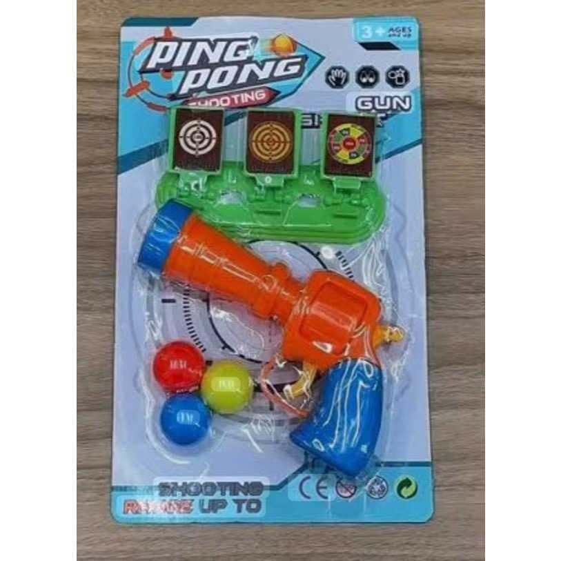 Kit Pistola de plástico e alvos