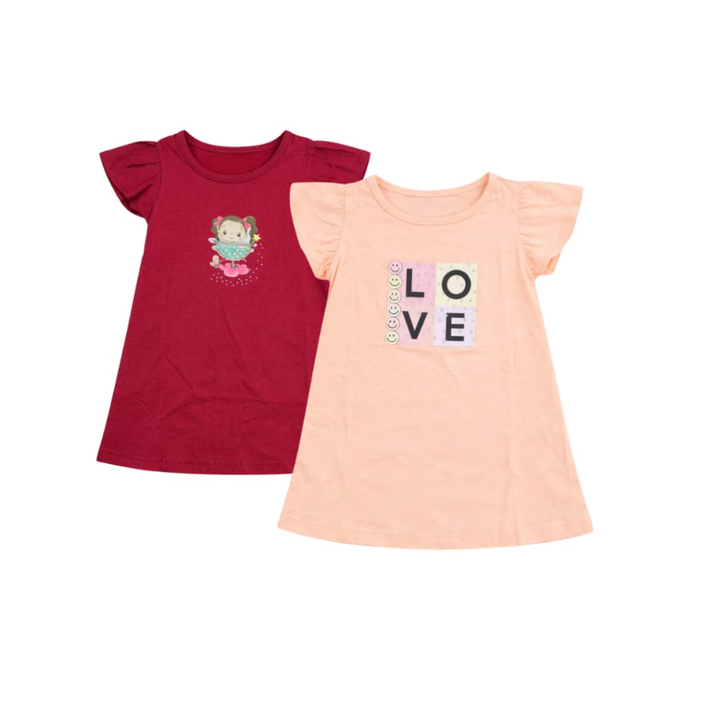 Kit 2 Vestido infantil Menina Feminino Básico – Conforto e Delicadeza