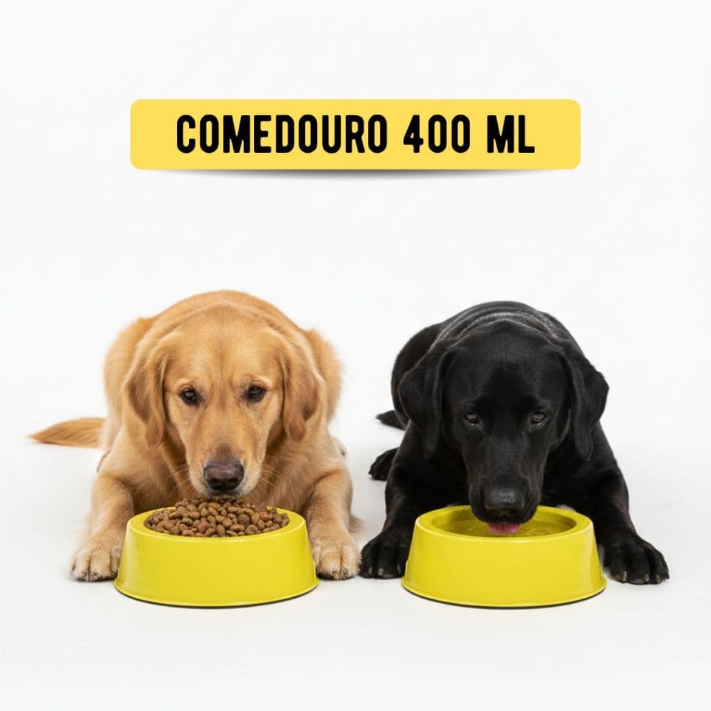 Comedouro/Bebedouro para cachorro 400 ML - pequeno e médio porte