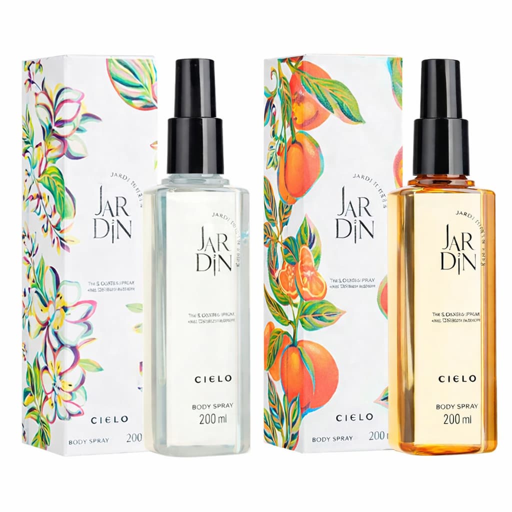 Body Splash Ciclo Jardin Jasmim Sambac 200ml e Body Splash Bergamota calabria 200ml - Elegância Natural e Refrescante