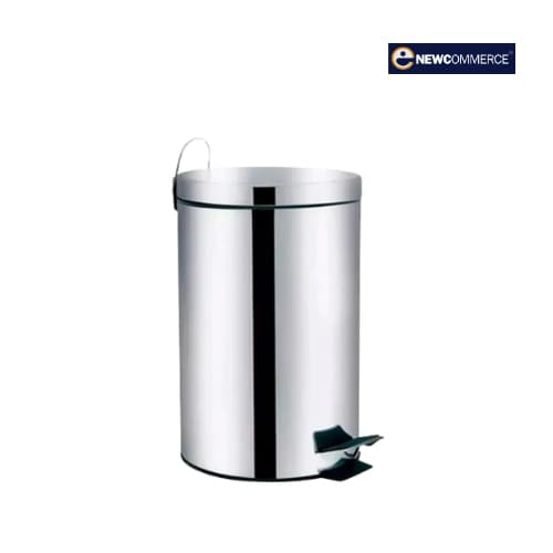 Lixeira Inox com Cesto Removível Pedal Cromada 3L Mor