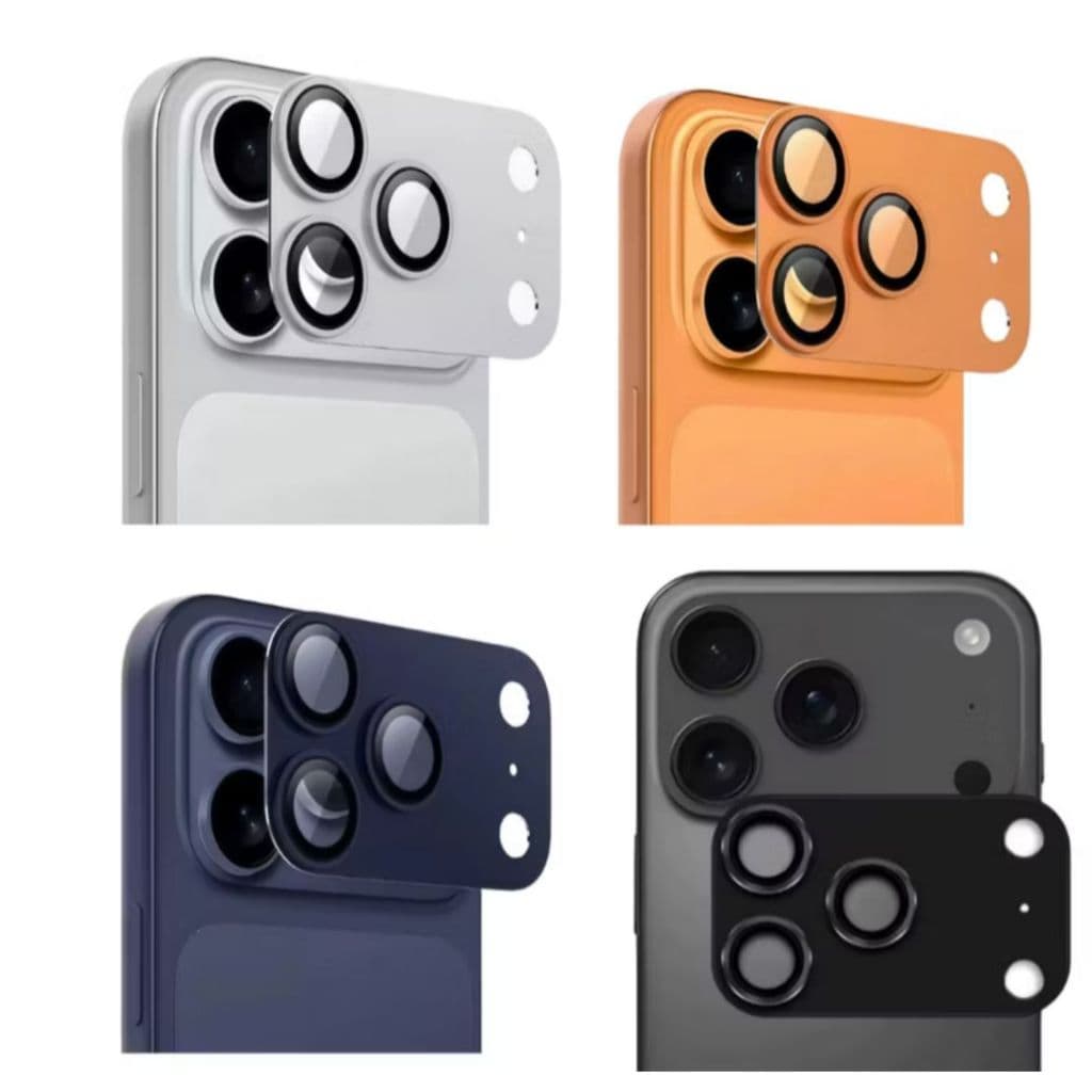 Armadura de Metal lente filme fosco câmera adequada para iPhone 17/17 ari/17 pro/17 pro max película protetora de vidro