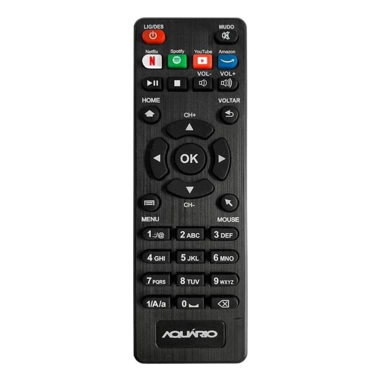 Controle Remoto Compativel Com Tv Box Aquário Stv2000