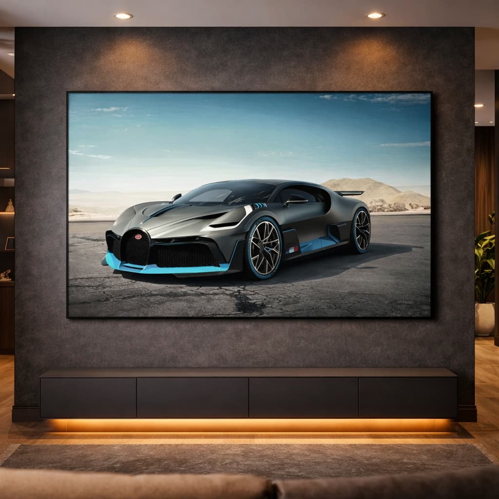 Quadro Decorativo Pintura Carros De Luxo Veloz Moderno Riqueza Sofisticado Luxo Moderno