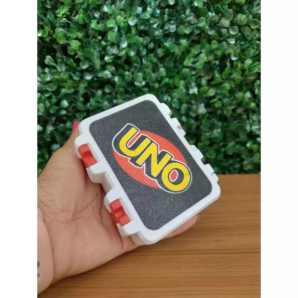 Caixa Box Organizadora Porta Uno Jogo Proteção Fácil Moderno