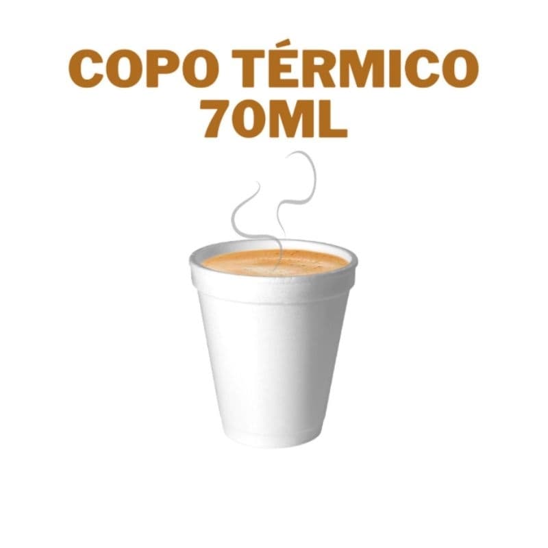 Copo Térmico Descartável 70ml com 200 Unidades Para Café, Chá, Quentão.