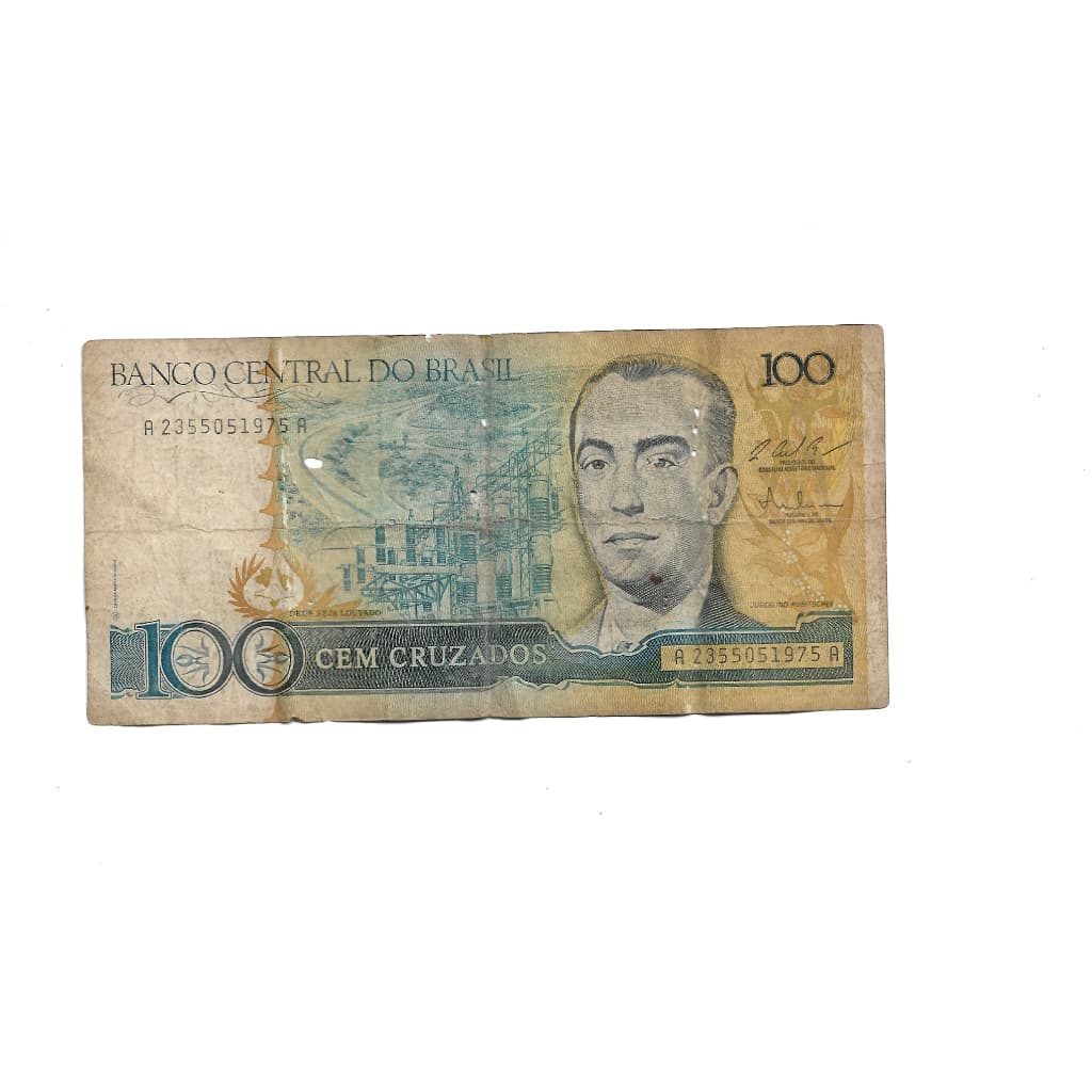 Nota Cédula de 100 Cruzados Coleção