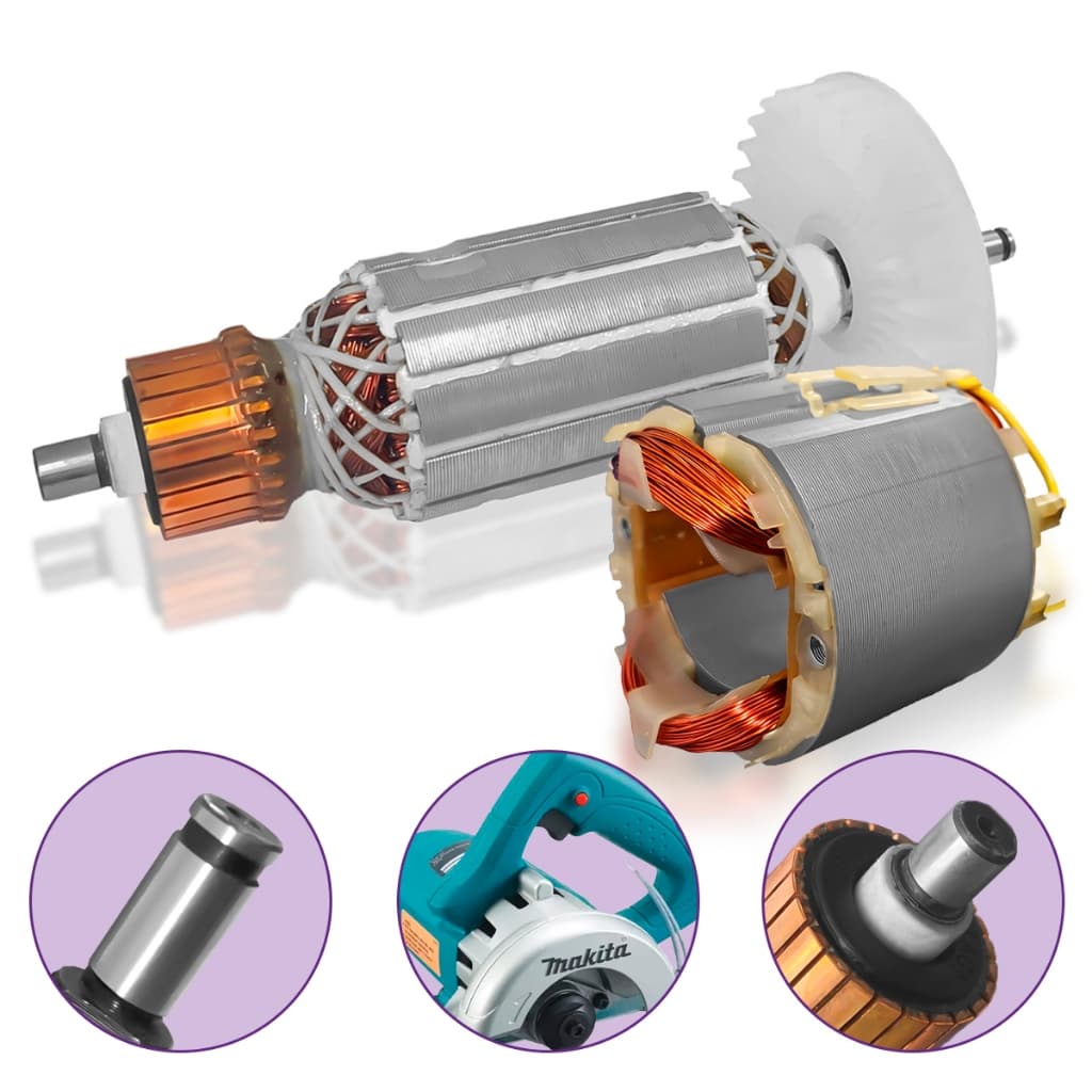 Induzido e Bobina Compatível Serra Mármore 4100NS 4100NH2 4100NH2z 110/220V