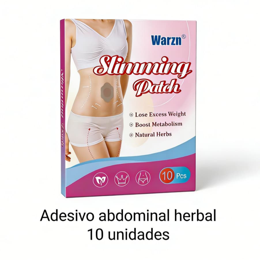 Adesivo Umbigo Herbal Auxilia na Rotina de Controle Corporal Fórmula Botânica 10 Unidades Warzn