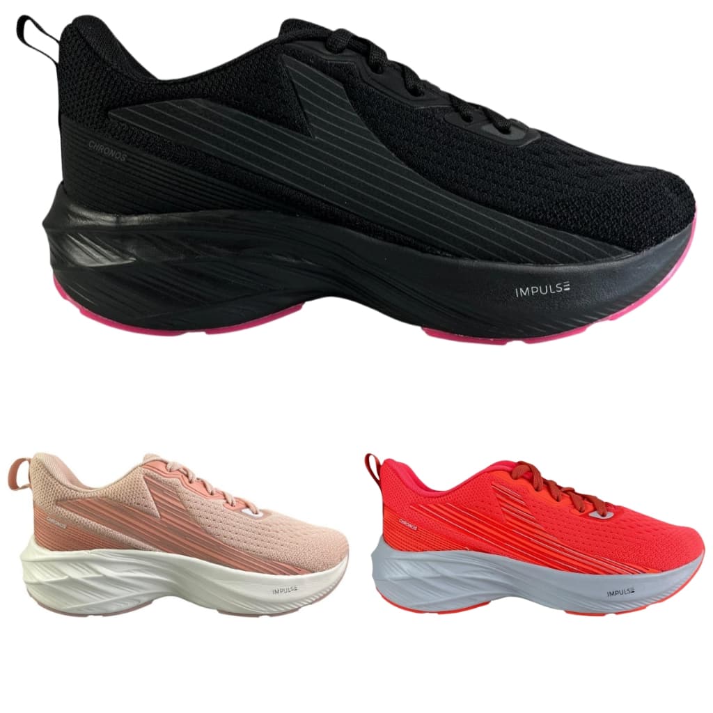 Tenis de Corrida Feminino Lynd Chronos Super Leve e Confortavel