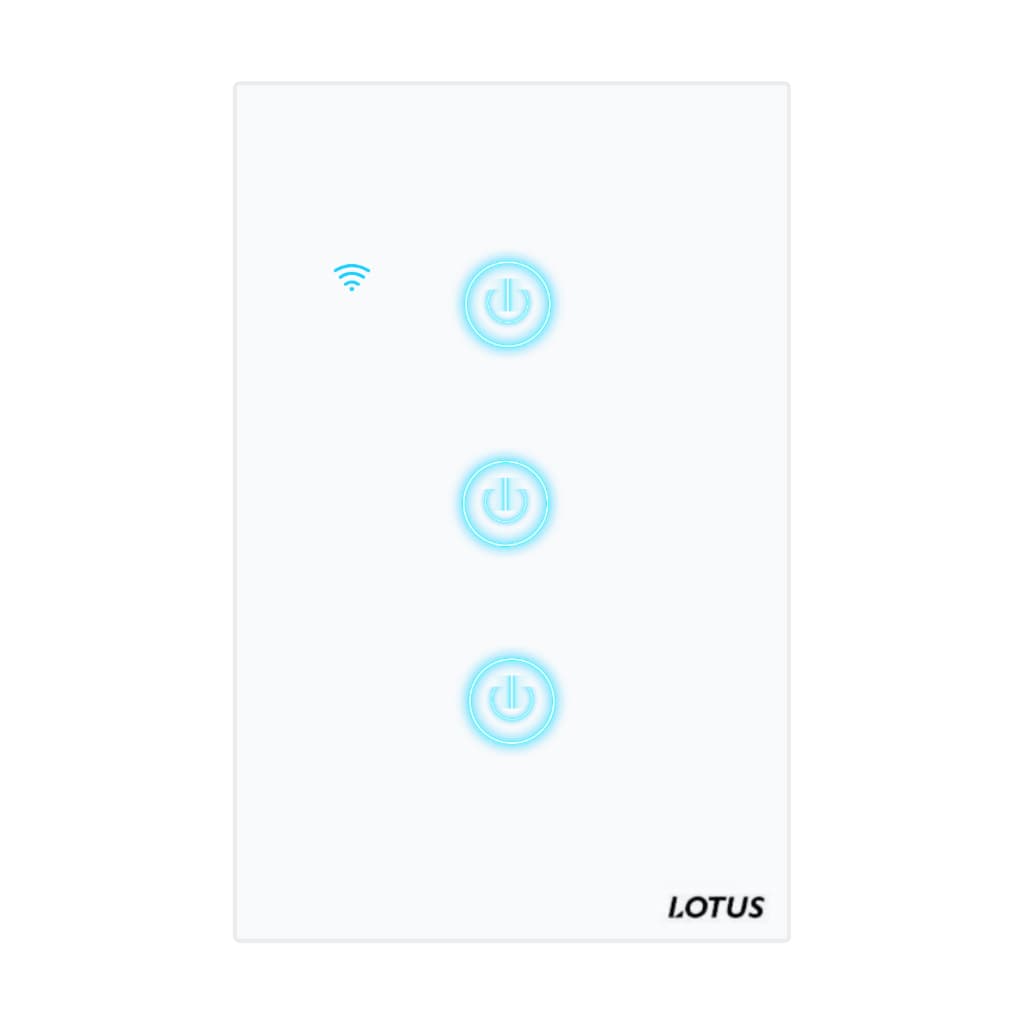 Interruptor Inteligente 3 Botões Wi-Fi 4x2 Plus Lotus