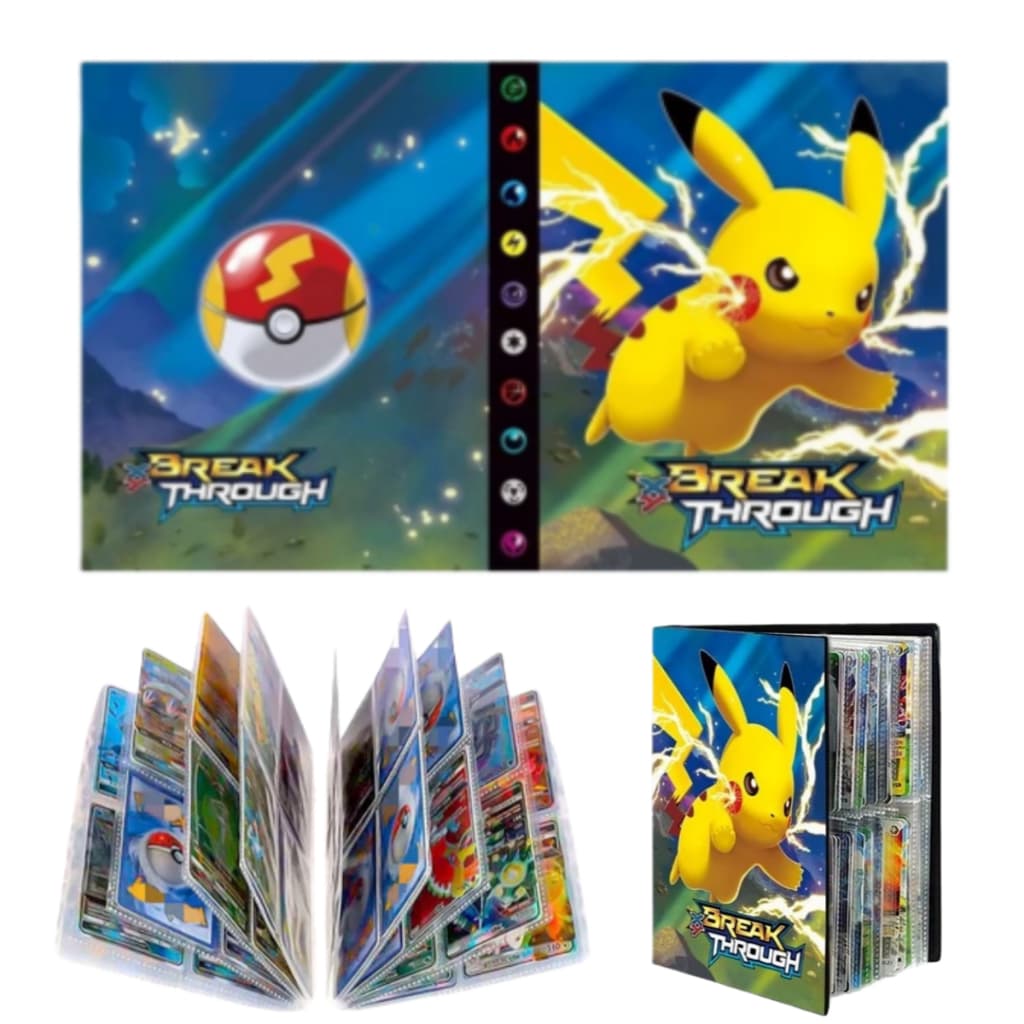 Álbum Pokémon Porta Cartas 240 ou 400 Cartas para Cartas Colecionáveis