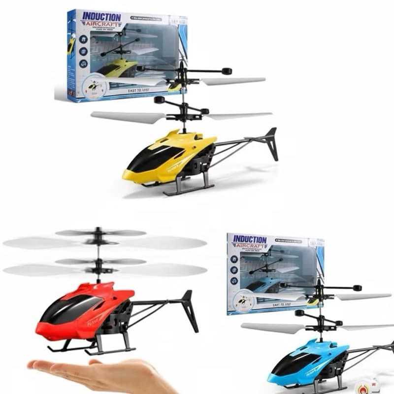 Helicóptero Inteligente com Sensor de Movimento – Voa Sozinho, Sem Controle, com LED