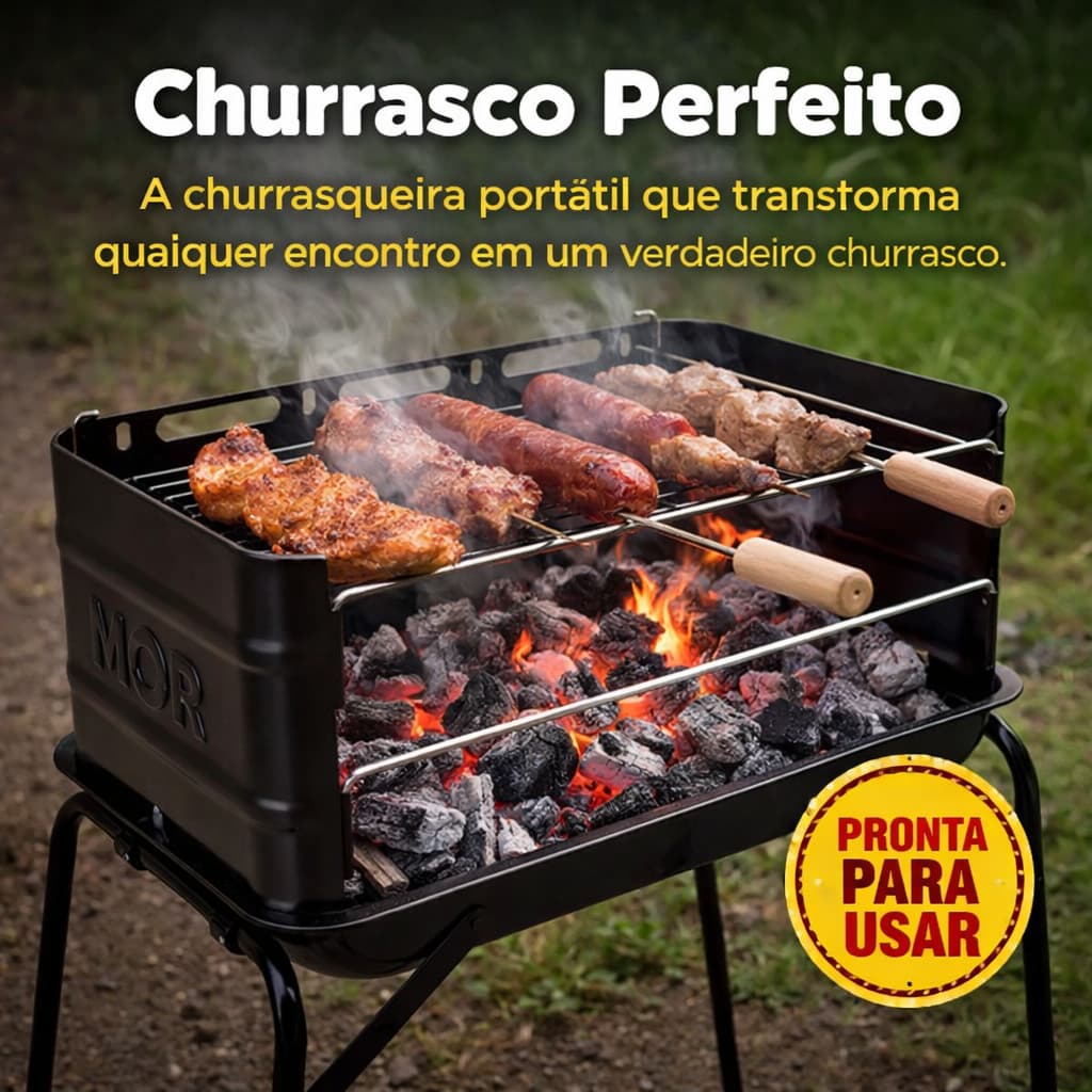 Churrasqueira Montana 54cm x 35cm x 64cm – MOR