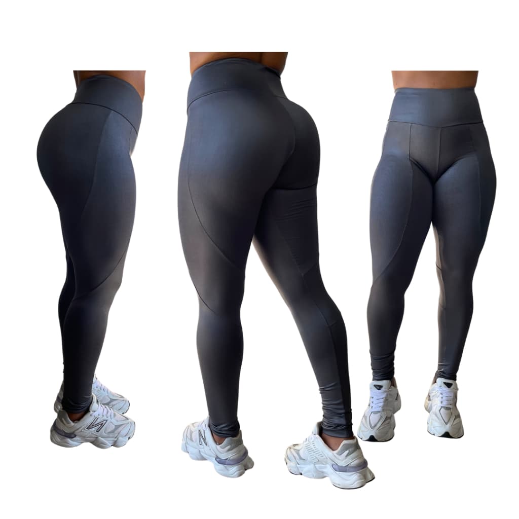 Calça Legging Feminina Recorte Cintura Alta Academia Fitness Compressão