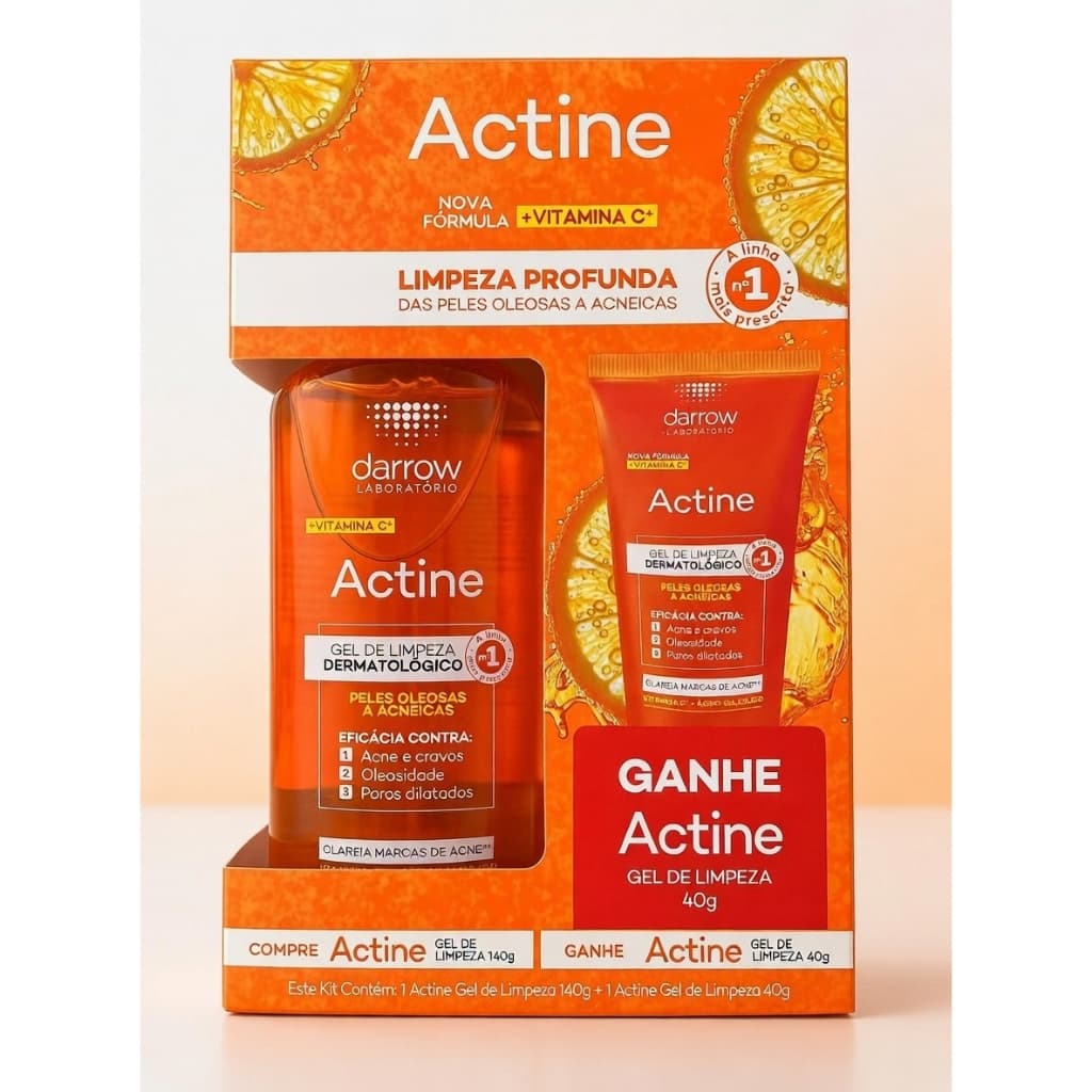 Kit Actine Darrow Gel de Limpeza 140g + Gel de Limpeza 40g