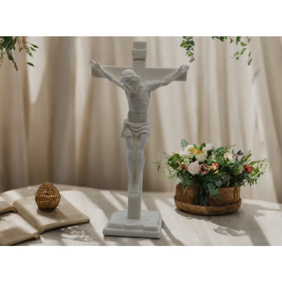 Crucifixo de Jesus Cristo na Cruz Ressurreição Símbolo Páscoa