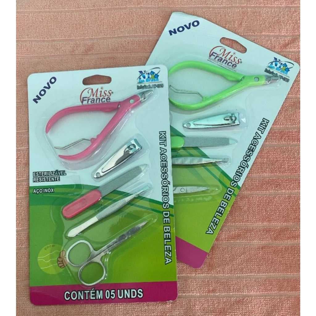 Kit Acessórios de Beleza Contém 5 unds