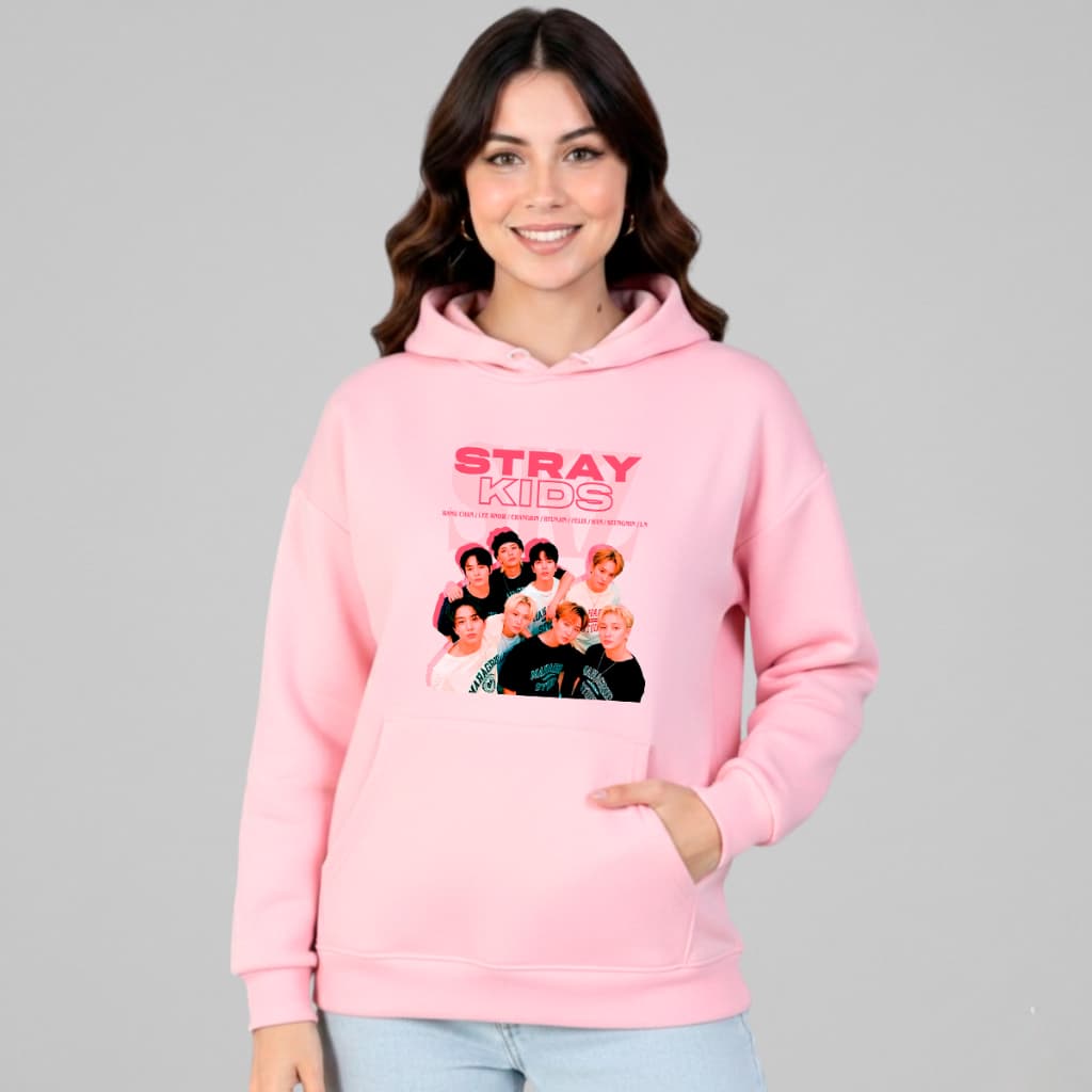 Blusa Moletom Stray Kids SKZ Integrantes Grupo k-Pop Zuma3