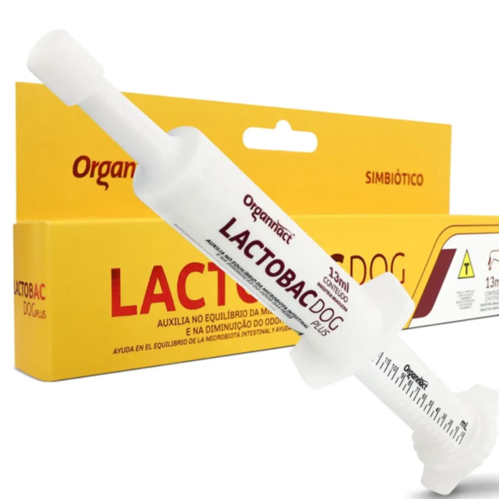 Lactobac Dog Plus Organnact Suplemento Vitamínico 16gLactobac Dog Plus Organnact Suplemento Vitamínico 16g Lactobac Dog