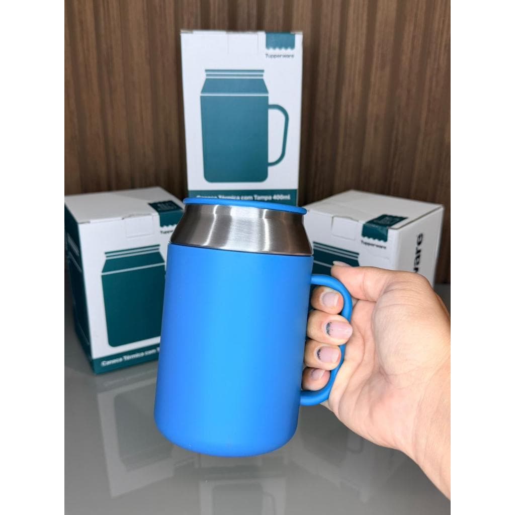 CANECA TÉRMICA TUPPERWARE INOX 400ML